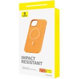 Baseus Fauxther Series Magnetic Phone Case for iPhone 15 Pro (Orange)
