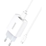 Foneng 2x USB EU30 Fast Charger and USB Type-C Micro Cable