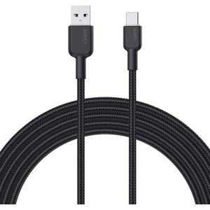 Aukey CB-NAC2 USB-A to USB-C Cable, 1.8 Meters (Black)