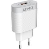 LDNIO A303Q 18W USB Wall Charger with Lightning Cable