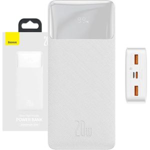 Baseus Bipow 20000mAh Power Bank with 20W Output (White)