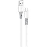 Foneng X66 USB to Micro USB Cable, 20 Watts, 3 Amps, 1 Meter (White)