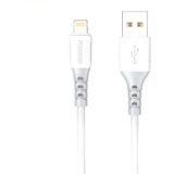 Foneng X66 USB to Lightning Cable, 20W, 3A, 1m (White)