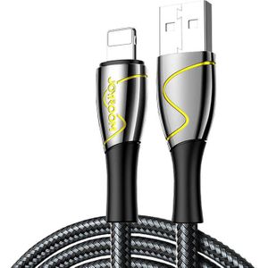 USB-kabel voor Lightning Joyroom S-1230K6 2.4A 1.2m (Zwart)