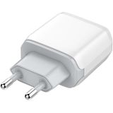 LDNIO A2421C Wall Charger with USB, USB-C 22.5W and Lightning Cable.