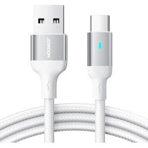 Joyroom S-UC027A10 White 3 Meter USB-A to USB Type-C Cable, 3 Amp.