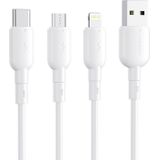 Vipfan X11 USB to Micro USB 3A Cable, 1m (White)