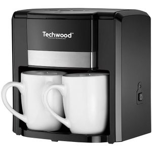 Techwood 2-Cup Pour-Over Coffee Maker (Black)
