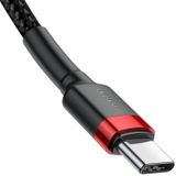 Baseus Cafule USB-C PD 2.0 QC 3.0 60W 2m (Zwart+Rood) Kabel