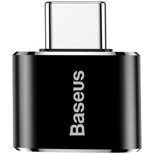 Basues USB naar USB Type-C Adapter 2.4A (Zwart)