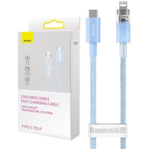 Baseus Explorer Series USB-C to Lightning Fast Charging Cable, 1m Long, 20W, Blue