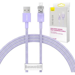 Baseus USB-A to Lightning Explorer Series Fast Charging Cable 1m 2.4A (Purple)
