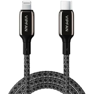 Vipfan P03 1.5m USB-C to Lightning Cable with Power Delivery (Black)