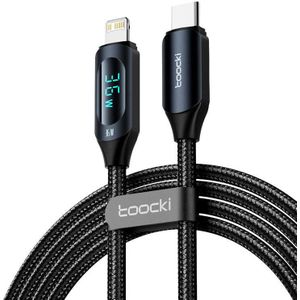 Toocki USB C-L 36W Charging Cable, 1 Meter, Black