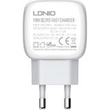 LDNIO A2313C Wall Charger with USB-C 20W and USB to Lightning Cable