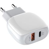 LDNIO A2313C Wall Charger with USB-C 20W and USB to Lightning Cable