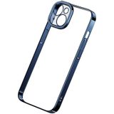 Baseus Blue Glitter Transparent Case &amp; Tempered Glass Set for iPhone 14 Plus