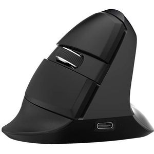 Wireless Vertical M618Mini BT+2.4G RGB 4000DPI Mouse (Black) - Deluxe Edition