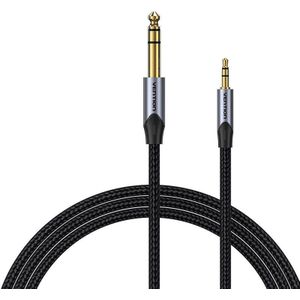 Vention BAUHH Gray 3.5mm TRS Male to 6.35mm Male Audio Cable, 2 Meter
