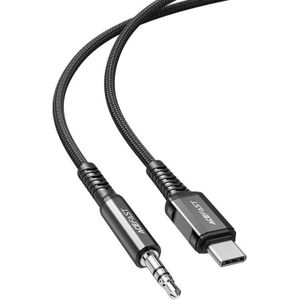 Acefast C1-08 1.2m USB-C to 3.5mm Mini Jack Cable (Black)
