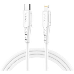 Vipfan P04 USB-C to Lightning Cable, 3A, Power Delivery, 2 Meter (White)