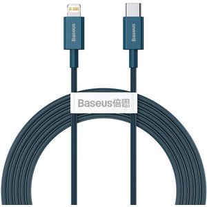 Baseus Superior Series USB-C to iPhone Cable, 20W Power Delivery, 2 Meters (Blue)