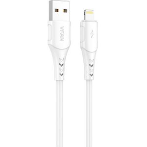 Vipfan White USB-to-Lightning Cable X12, 3A, 1m