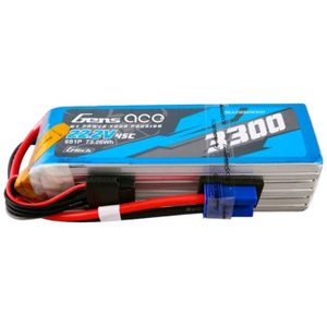 Gens ace G-Tech 3300mAh 22.2V 45C 6S1P Lipo Battery Pack with EC5 Plug