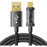 Joyroom S-UL012A20 2m Black Cable with USB-A, Lightning, and 2.4A Connectors