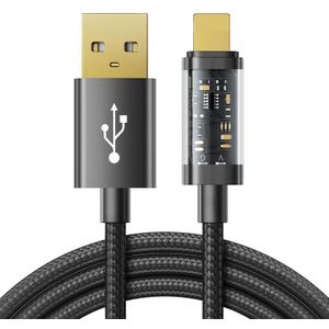 Joyroom S-UL012A20 2m Black Cable with USB-A, Lightning, and 2.4A Connectors