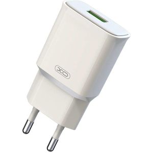 XO L92D 18W Quick Charge 3.0 Wall Charger with 1 USB Port (White)
