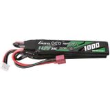 Gens ace 25C 1000mAh 3S1P 11.1V Nunchuck 3X Airsoft Gun Lipo Battery with T Plug