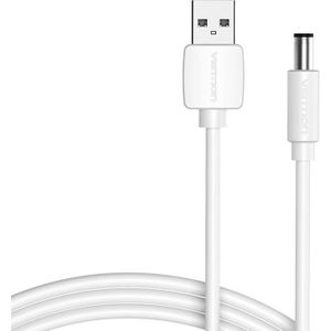 Vention 1m White USB to DC 5.5mm Power Cable CEYWF