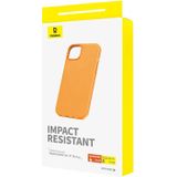 Baseus Fauxther Series Orange Phone Case for iPhone 15 Pro