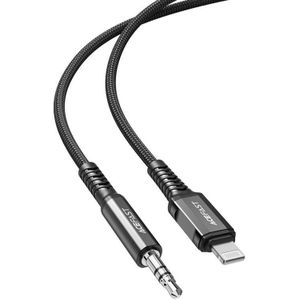 Acefast C1-06 1.2m (Black) Lightning Cable to 3.5mm Mini Jack