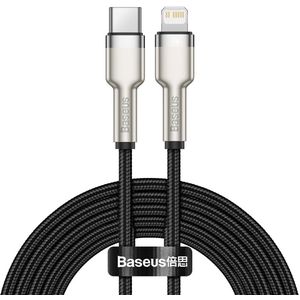 Baseus Cafule USB-C to Lightning Cable, 20W Power Delivery, 2m Length (Black)