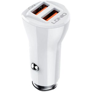 LDNIO C511Q Dual USB Car Charger with USB-C Cable