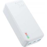 Joyroom JR-QP196 Power Bank, 22.5W, 30000mAh, White, Dazzling