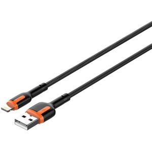 LDNIO LS531 USB to Lightning 1 Meter Cable (Gray-Orange)