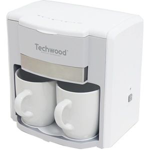 Techwood 2-kopje Pour-Over Koffiezetapparaat (wit)