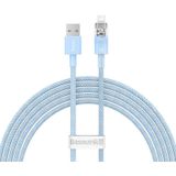 Baseus USB-A to Lightning Explorer Series 2m Fast Charging Cable, 2.4A (Blue)