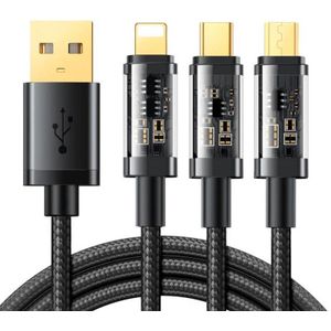 Joyroom S-1T3015A5 3in1 USB-C/Lightning/Micro USB 3.5A 1.2m Black USB Cable