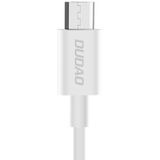 Dudao - USB naar Micro USB oplader - 3A Fast charge oplaadkabel - Datakabel - 1 Meter - Wit