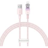 Baseus USB-A to Lightning Explorer Series 1m Fast Charging Cable, 2.4A (Pink)