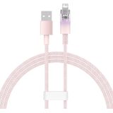 Baseus USB-A to Lightning Explorer Series 1m Fast Charging Cable, 2.4A (Pink)