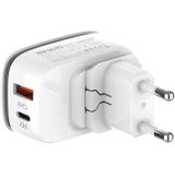 LDNIO A2425C Wall Charger with USB, USB-C, and Lightning Cable