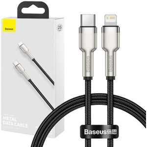 Baseus Cafule USB-C to Lightning Cable, 20W Power Delivery, 0.25m (Black)
