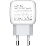 LDNIO A2313C Wall Charger with USB-C 20W and MicroUSB Cable