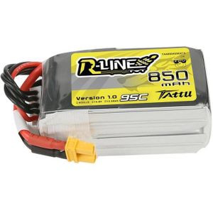 Tattu R-Line 850mAh 14.8V 95C 4S1P Lithium Battery Pack