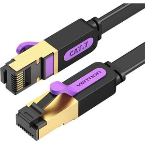 Vention ICABK 8m Black Flat UTP Category 7 Network Cable